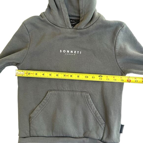 Sonneti London Kids/Junior Medium Charcoal Pullover Hoodie – Youth Size (10-12) - Picture 3 of 7